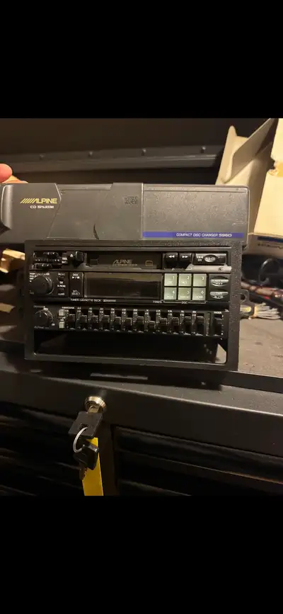 Alpine cassette deck and equalizer and cd changer all work also a pioneer eq vintage make an offer t...