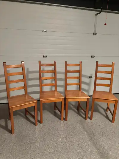 Solid wood dining chairs (set of 4), View more