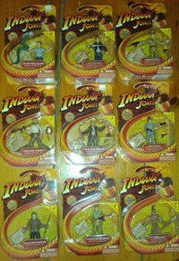 Indiana Jones Figurines x9 Kingdom of the Crystal Skull figures