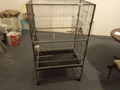 Large bird  cage barely used, View more