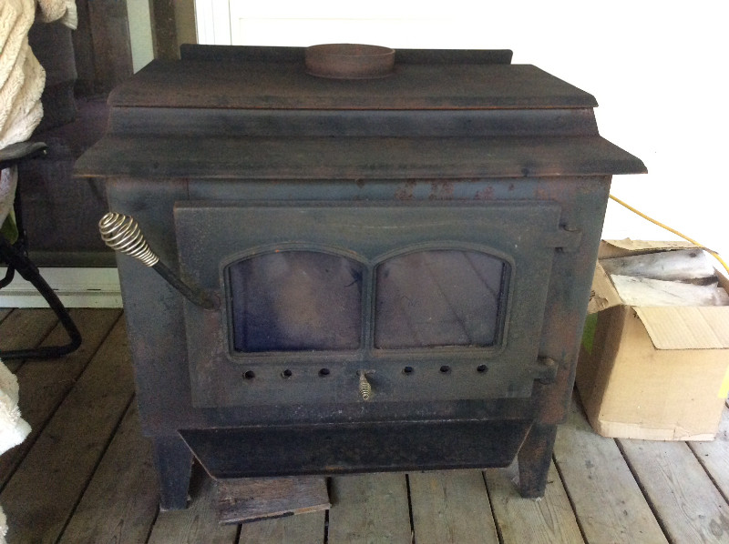 Wood stove large 25 inch wide fire box for sale  