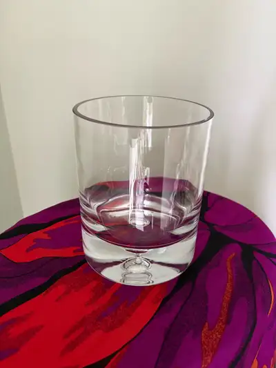 Glass 6” tall and 5” in diameter , View more