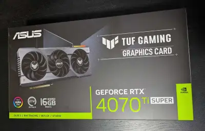 Asus Tuf RTX 4070 Ti Super 16GB GPU, View more