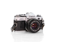 Sold - Canon AE-1 35mm Film Camera w/ Canon 50mm FD f/1.8 Lens