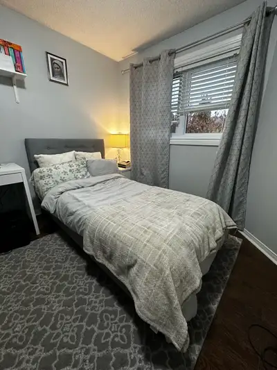 Twin Bed frame and Matress, View more