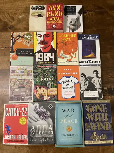 Classic Literature -  Orwell, Vonnegut, Steinbeck, Tolstoy ++, View more