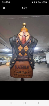BLACKHEAT GOLF CLUB DRESS FORM HAT RACK COAT STAND