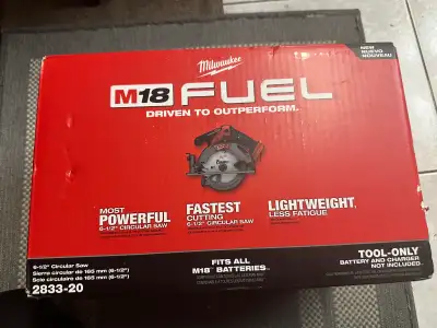 Milwaukee M18 Fuel Saw brand new firm price, View more