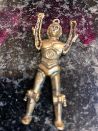 Vintage Star Wars C3PO Charm Keychain 1977 Rare