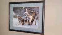 Randy Fehr large framed wolf print 