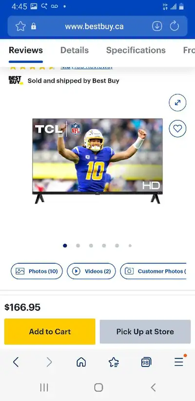 32 inch TCL Romulus Smart TV, View more