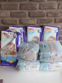261 Couches Taille 1 et 2 - Pampers - Simply Kids