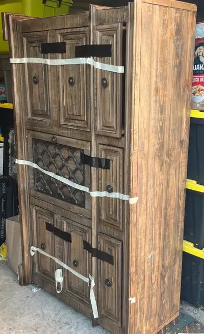 Rustic Wood Armoire Cabinet, View more