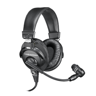 Audio-Technica BPHS1 Broadcast Stereo Headset with Dynamic Cardioid Boom Mic, Black 2 Available Audi...