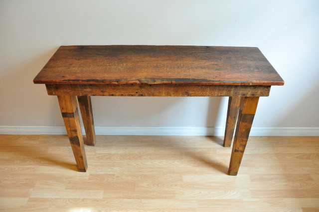 Rustic Barn-Board Table (Folk-Art circa 1990) in Other Tables in Bedford