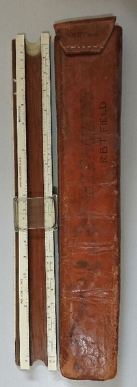 Vintage Slide Rule Keuffel & Esser NY with Leather Case