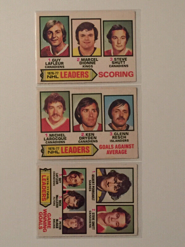1977-78 OPC (O-Pee-Chee) "LL" hockey cards, qty. 3, VG/VG+ in Arts & Collectibles in Oshawa / Durham Region