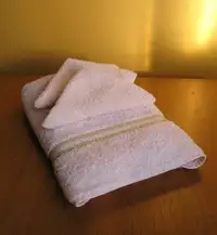 Un ensemble serviette / débarbouillettes