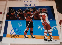 Rebecca Johnston signed 8x10 Canada PWHL Calgary Women's Hockey