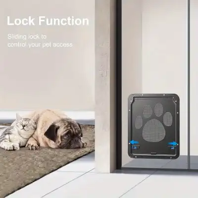 C) Chatière Porte pour Animaux, Design Noir Durable 8,0x10,0 (2), View more