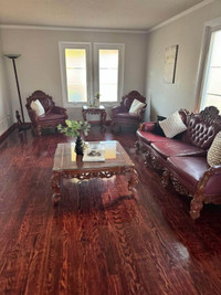 Rose wood hand carved living room set $1200