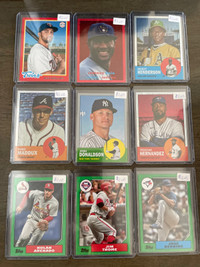 Premium lot of numbered baseball cards