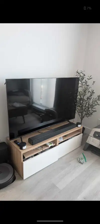 58" Hisense 4K TV with slim wall mount, View more