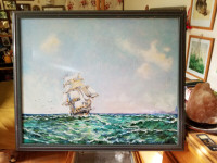 Original Painting Ship 24  x 30in