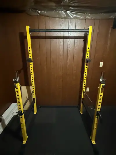 Half rack with weight stand, View more