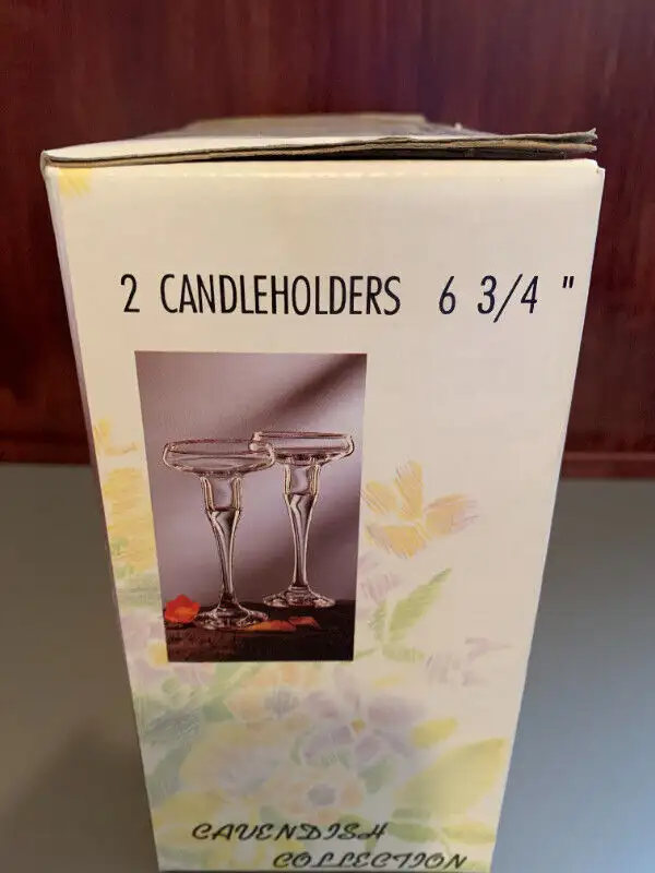 Candle Holders Pasabahce Circle Turkey Art of Glass (Set of 2)63234703230465122