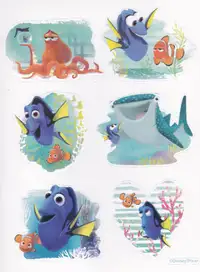 Stickers Disney Pixar  FINDING DORY Marlin Nemo