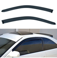 2 pc set side window deflector with outside mount  compatible wi