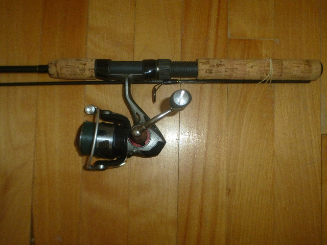 Canne moulinet peche truite, Shimano/Quantum Fishing rod reel dans Art et objets de collection  à Ville de Montréal