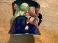 Rare Vtg  Moorcroft Miniature Tankard with a Clematis Pattern