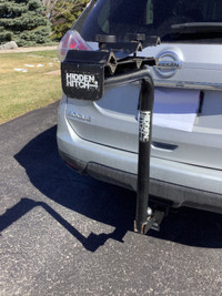 Sturdy Hidden Hitch Bike Rack and Hitch Coupling for sale