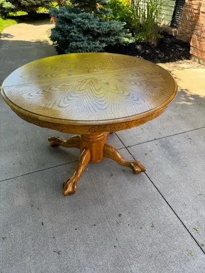 Solid oak tables with 4 chairs, View more