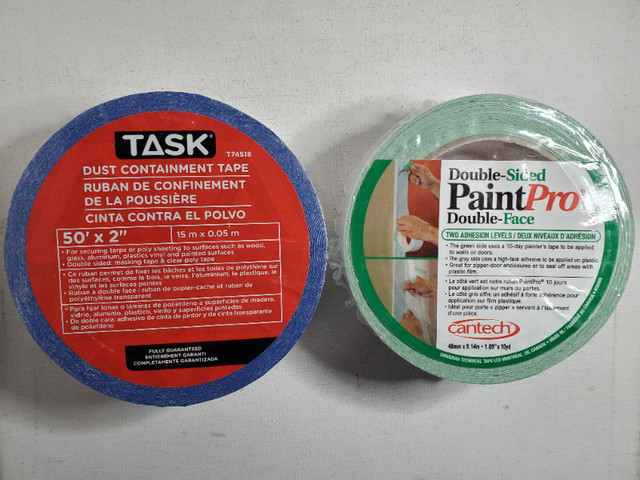 Cantech & Task double-sided tape 2" x 50'/ruban double-face neuf in Other in West Island