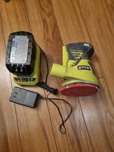 Ryobi ONE+ 18V cordless 5" orbital sander kit, View more