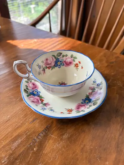 Vintage Paragon teacup and saucer set, View more