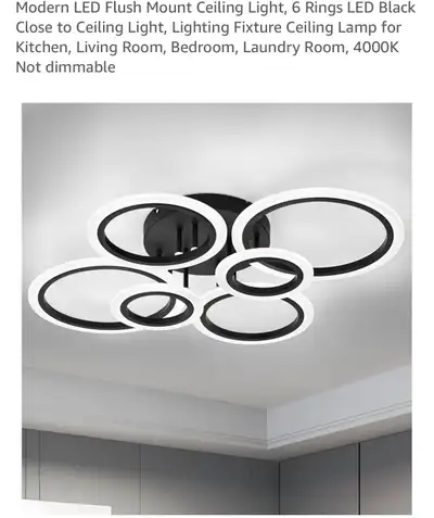 Vikaey Modern LED Flush Mount Ceiling Light, View more