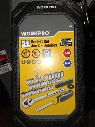 Workpro 54pc Socket Set, View more