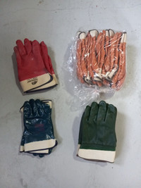 Rubber Work gloves.