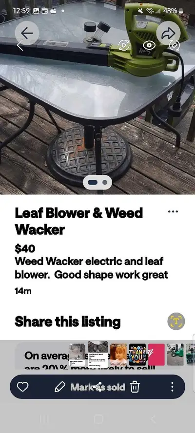 Weed Wacker & leaf blower, View more