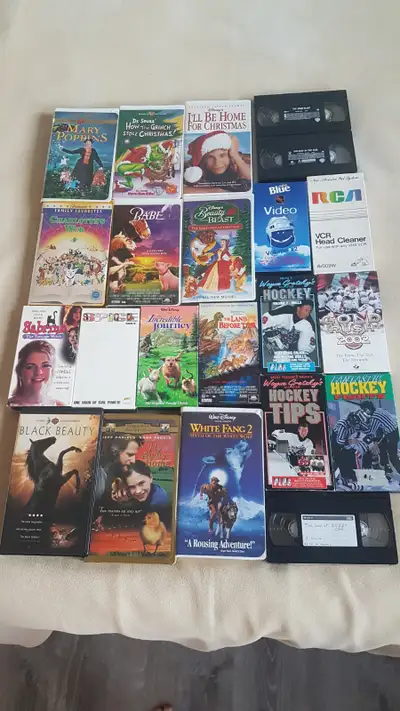 Disney/children/sports VHS Tapes $2 each.Porch pickup in Oshawa, View more