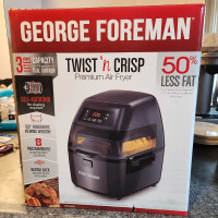 George Foreman Twist n Crisp Premium Air Fryer Brand New
