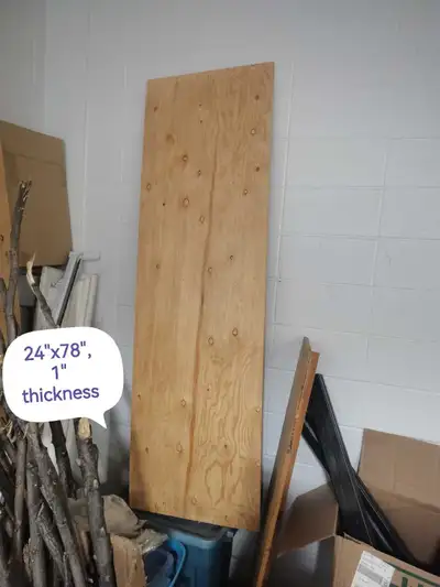 This plywood board measures 24" x 78" and is 1" thick, making it suitable for a variety of projects....