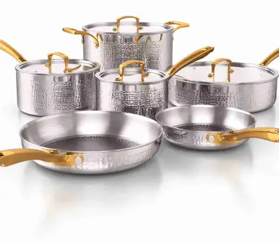 10-Piece Tri-Ply Honeycomb Nonstick stainless Steel Cookware, View more