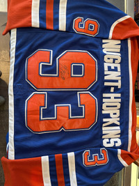 Ryan Nugent-Hopkins #93 - Autographed Edmonton Oilers Reverse