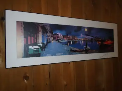 Artiste George Meis -- Estampe d'art laminée. (36" x 12") George Meis a étudié la photographie - cin...