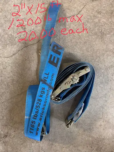 Heavy duty ratchet straps , View more